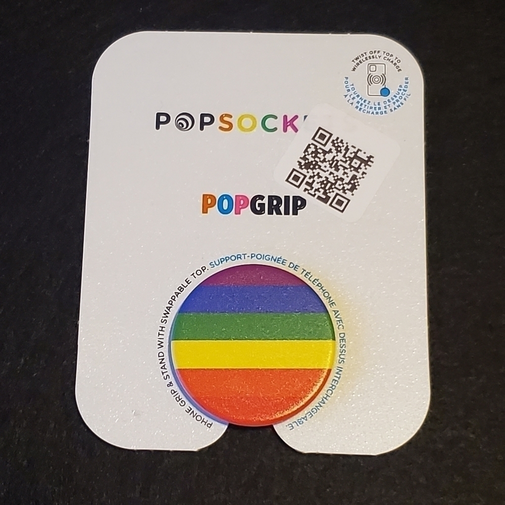 NEW PopSocket Phone Grip [6-Stripe Rainbow]